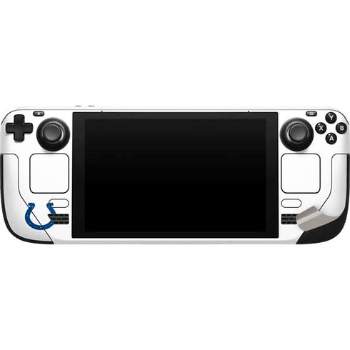 NFL Indianapolis Colts White Performance Series Steam Deck Handheld Gaming Computer Skin